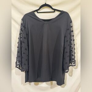 Boutique Swiss Dot blouse 1XL